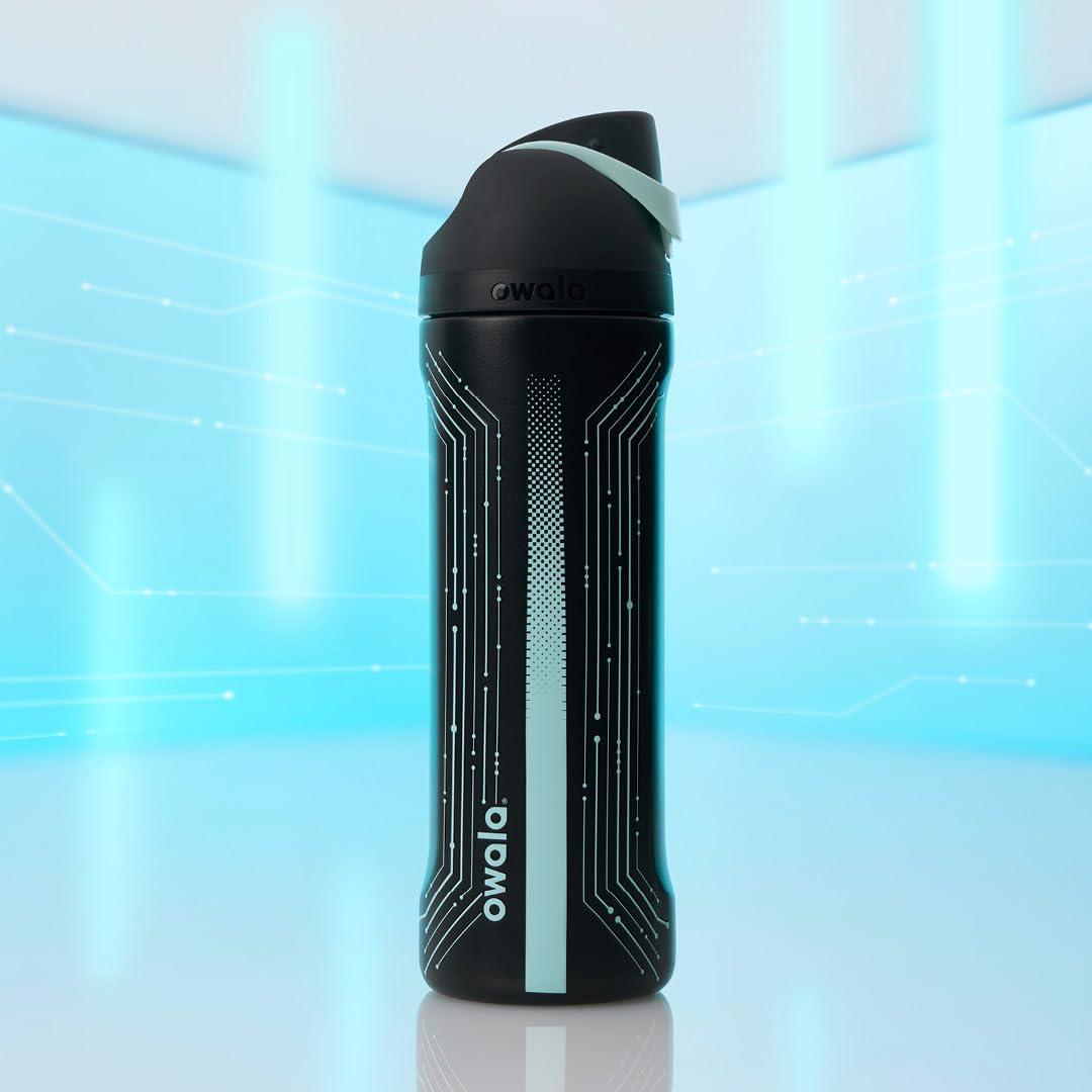 imageOwala Disney Princess FreeSip Insulated Stainless Steel Water Bottle with Straw for Sports and Travel BPAFree Sports Water Bottle 24 oz TianaTron