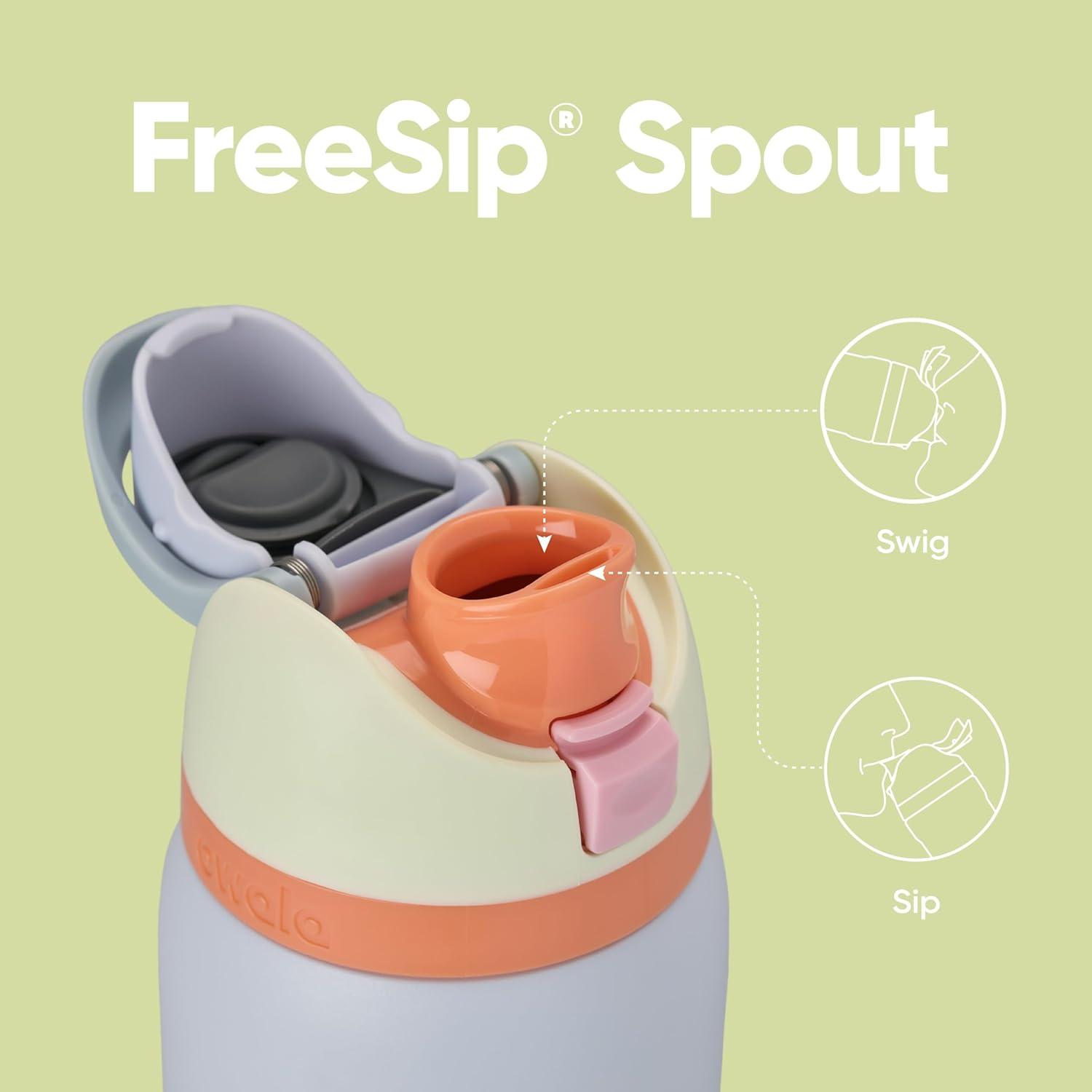 imageOwala FreeSip Insulated Stainless Steel Water Bottle with Straw BPAFree Sports Water Bottle Great for Travel 32 Oz Black CherryBeach House