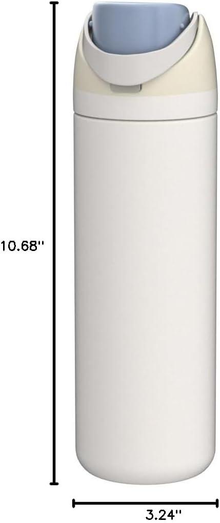 imageOwala FreeSip Insulated Stainless Steel Water Bottle with Straw BPAFree Sports Water Bottle Great for Travel 32 Oz Black CherryIced Breeze