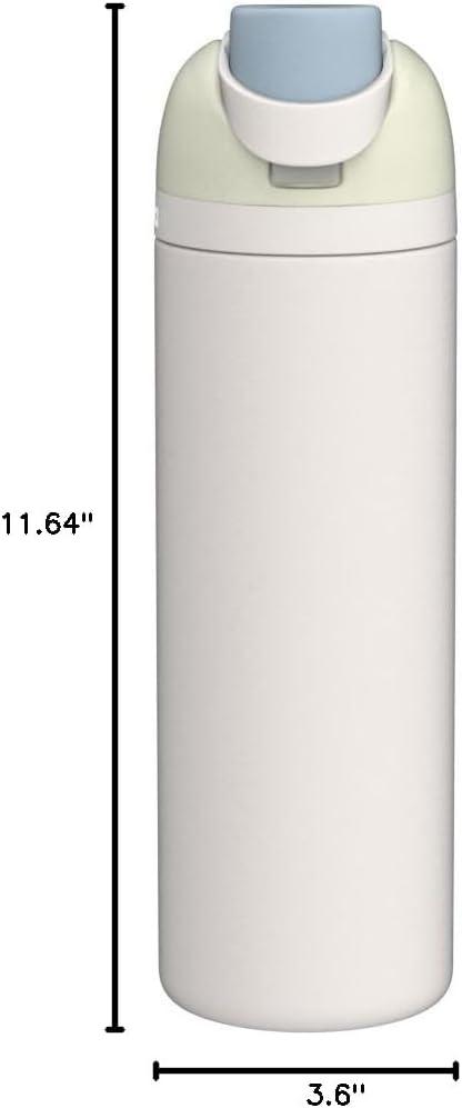 imageOwala FreeSip Insulated Stainless Steel Water Bottle with Straw BPAFree Sports Water Bottle Great for Travel 32 Oz Black CherryIced Breeze