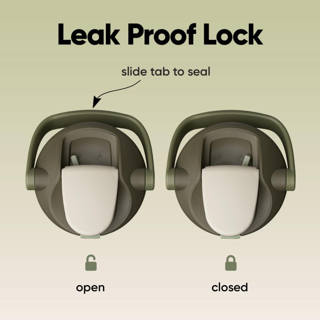 imageOwala FreeSip Sway Insulated Stainless Steel Water Bottle with TwoWay Spout BuiltIn Straw and Bucket Handle Made for Travel School and Sports 40oz BPA Free Leak Proof Foggy TideOff Road