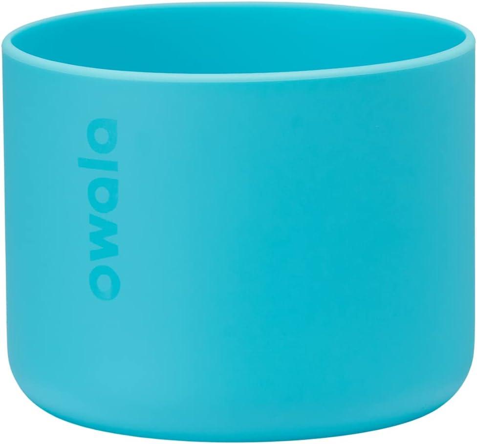 imageOwala Silicone Water Bottle Boot AntiSlip Protective Sleeve Cover for 24oz FreeSip Twist and Flip Stainless Steel Water Bottles AquaBright Blue