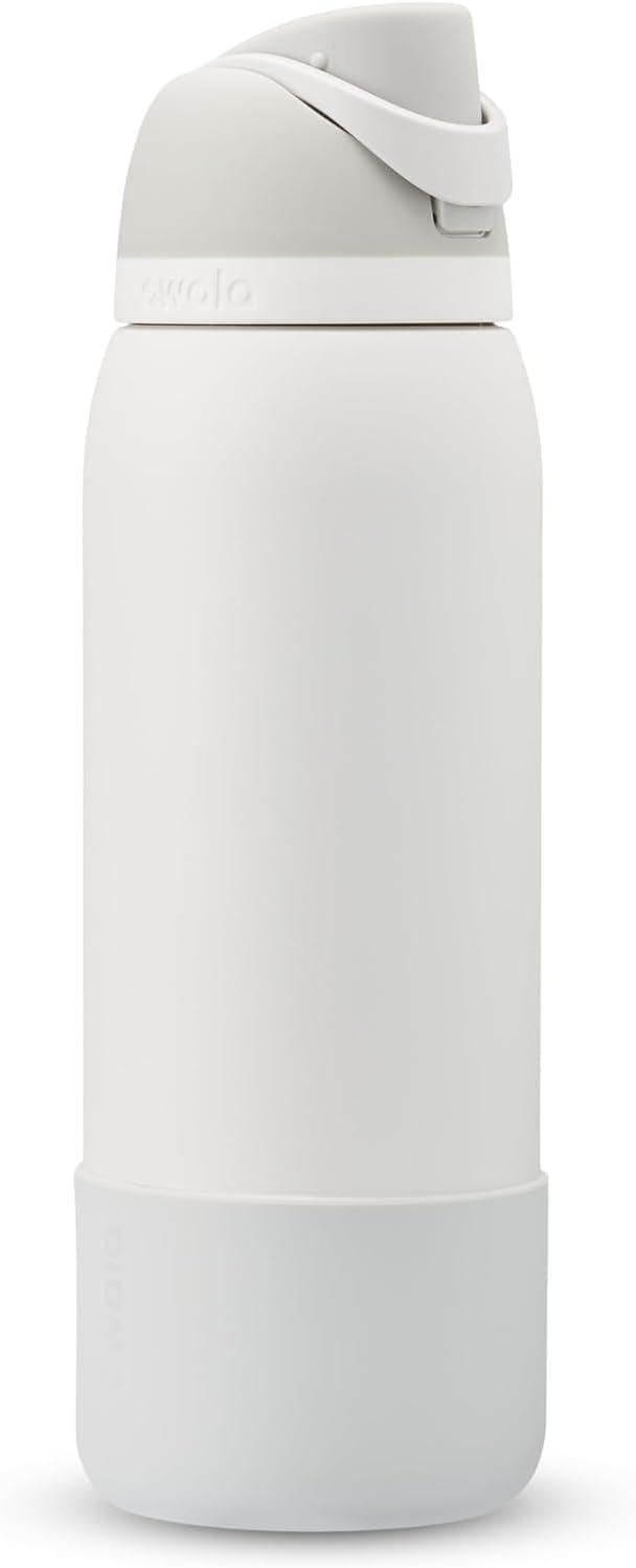 imageOwala Silicone Water Bottle Boot AntiSlip Protective Sleeve Cover for 24oz FreeSip Twist and Flip Stainless Steel Water Bottles AquaGrey