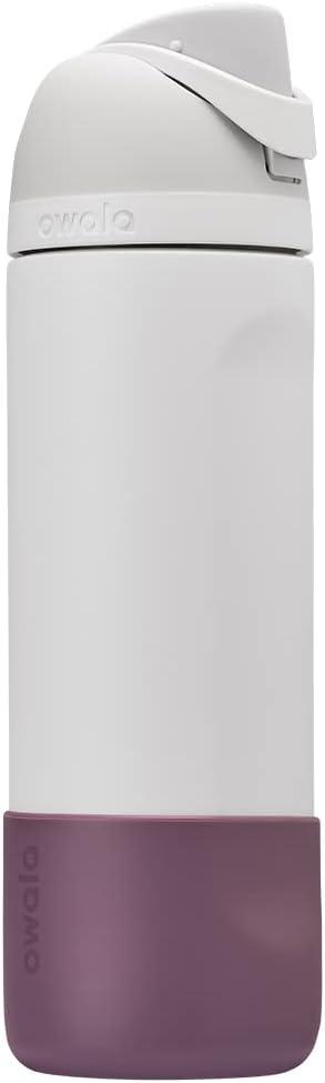 imageOwala Silicone Water Bottle Boot AntiSlip Protective Sleeve Cover for 24oz FreeSip Twist and Flip Stainless Steel Water Bottles AquaMauve