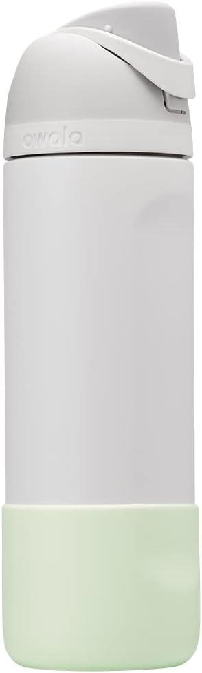 imageOwala Silicone Water Bottle Boot AntiSlip Protective Sleeve Cover for 24oz FreeSip Twist and Flip Stainless Steel Water Bottles AquaMint