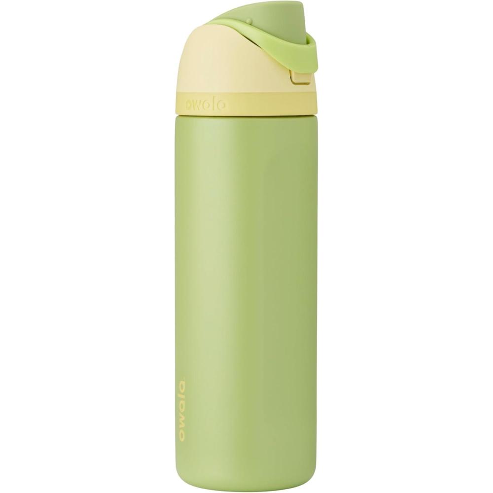 imageOwala Disney Princess FreeSip Insulated Stainless Steel Water Bottle with Straw for Sports and Travel BPAFree Sports Water Bottle 24 oz ArielTiana