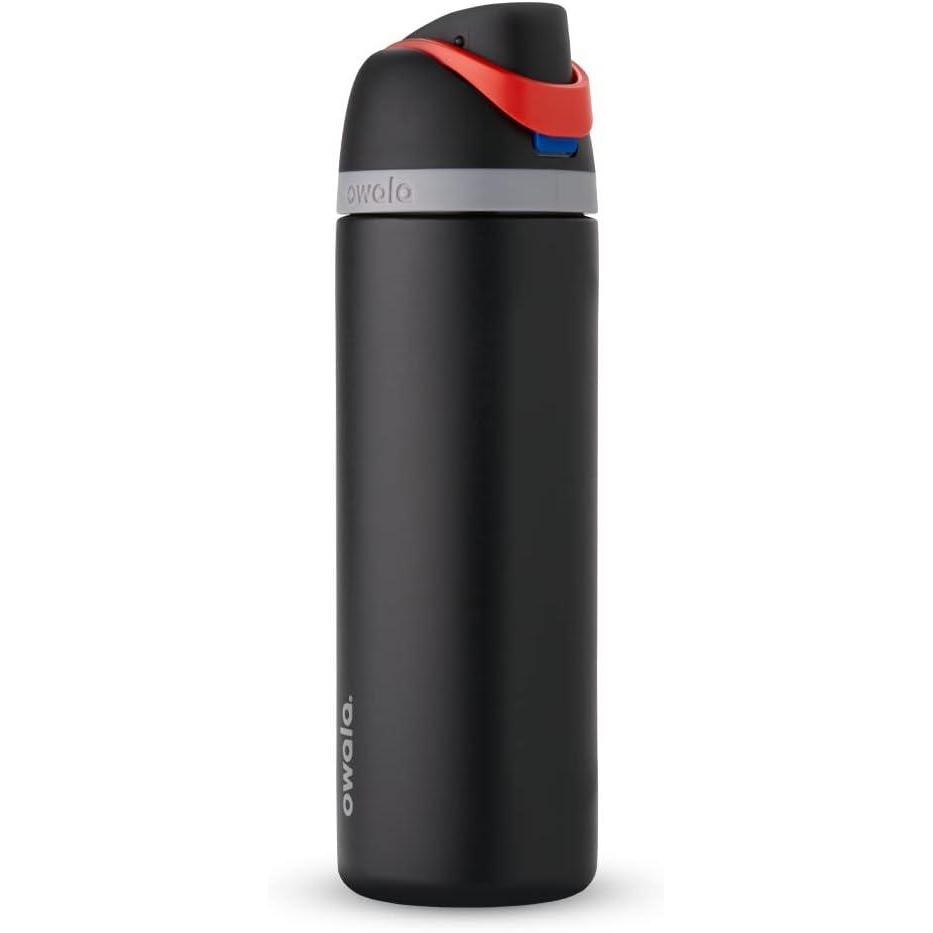 imageOwala Disney Princess FreeSip Insulated Stainless Steel Water Bottle with Straw for Sports and Travel BPAFree Sports Water Bottle 24 oz TianaDarth Vader