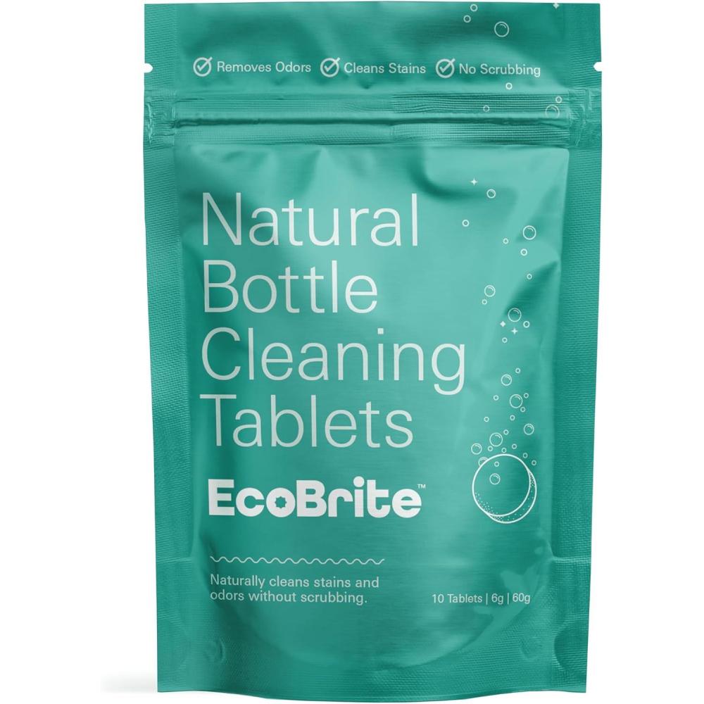 imageOwala EcoBrite Powerful Cleaning Tablets Cleans Bottles Coffee Cups Pots Pans Camping Gear Pet Bowls and Much More 20 pack Individually Wrapped Made From Naturally Sourced ingredients10 Count Pack of 1