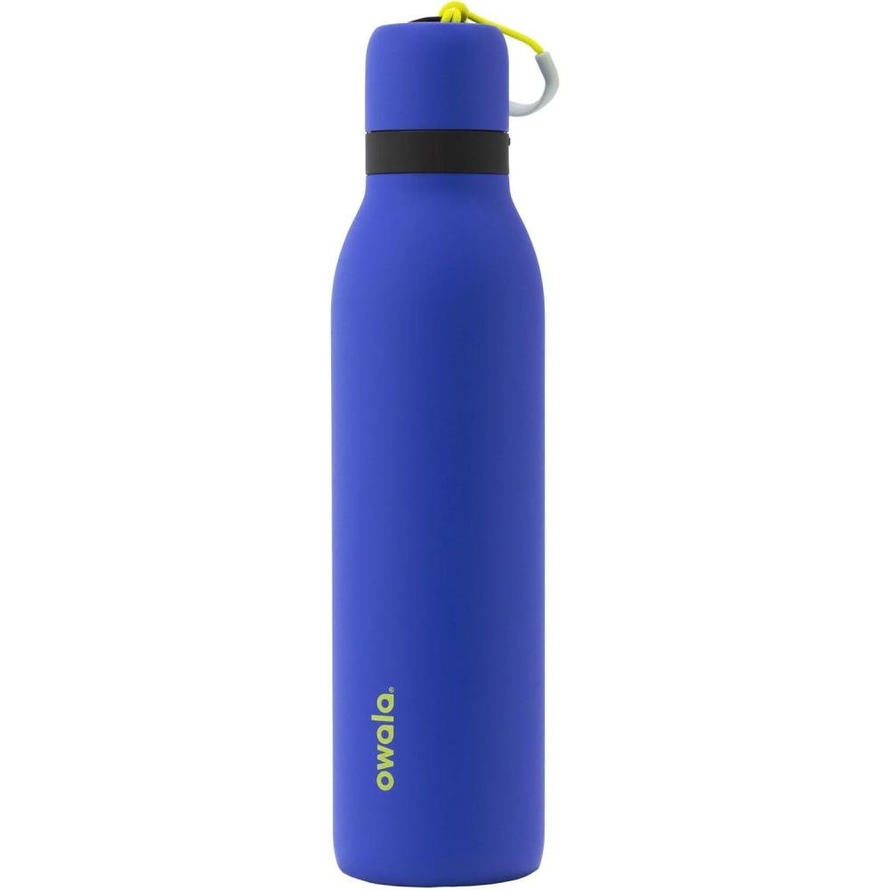 imageOwala FreeSip Twist Insulated Stainless Steel Water Bottle with Straw for Sports and Travel BPAFree 24oz In BloomVigilante