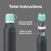 Owala 24-oz FreeSip Twist Insulated Stainless Steel Water Bottle and 2-in-1 Bottle Brush Cleaner Set, Blue