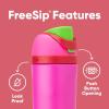Owala FreeSip Insulated Stainless Steel Water Bottle with Straw, BPA-Free Sports Water Bottle, Great for Travel, 32 Oz, Black Cherry(All the Berries)