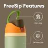 Owala FreeSip Insulated Stainless Steel Water Bottle with Straw, BPA-Free Sports Water Bottle, Great for Travel, 32 Oz, Black Cherry(Camo Cool)