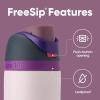 Owala FreeSip Insulated Stainless Steel Water Bottle with Straw, BPA-Free Sports Water Bottle, Great for Travel, 32 Oz, Black Cherry(Dreamy Field)