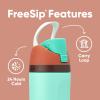 Owala FreeSip Insulated Stainless Steel Water Bottle with Straw, BPA-Free Sports Water Bottle, Great for Travel, 32 Oz, Black Cherry(Mint Chocolate)