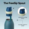 Owala FreeSip Twist Insulated Stainless Steel Water Bottle with Straw for Sports and Travel, BPA-Free, 24-oz, Denim(Denim)