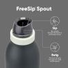 Owala FreeSip Twist Insulated Stainless Steel Water Bottle with Straw for Sports and Travel, BPA-Free, 24-oz, In Bloom(Foggy Tide)