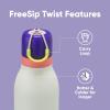 Owala FreeSip Twist Insulated Stainless Steel Water Bottle with Straw for Sports and Travel, BPA-Free, 24-oz, In Bloom(Misty Horizons)