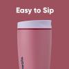 Owala SmoothSip Slider Stainless Steel Insulated Travel Mug, 100% Leak Proof, For Hot and Cold Drinks, Travel Friendly with Sliding Lock Lid, 24 oz, BPA Free, Leak Proof, Pink/Tan (Daybreak)(Crochet Queen)