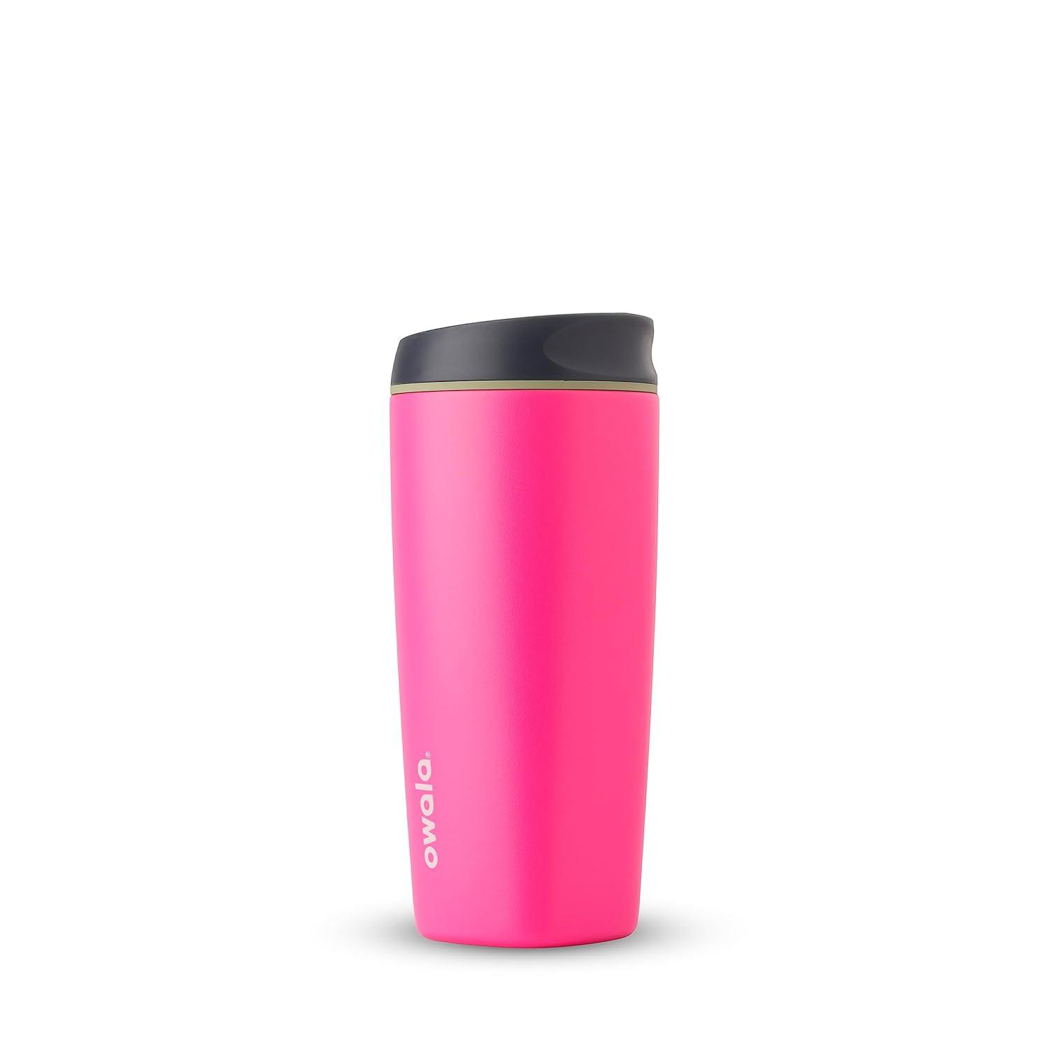 imageOwala SmoothSip Insulated Stainless Steel Coffee Tumbler Reusable Iced Coffee Cup Hot Coffee Travel Mug BPA Free 20 oz Gray CloudscapeWatermelon Breeze