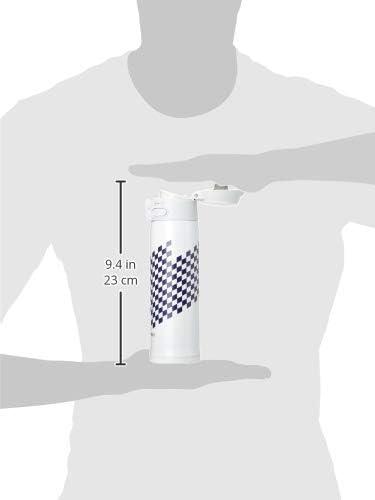 imageZojirushi SMTAE48WZ Stainless Steel Vacuum Insulated Mug 16Ounce Ichimatsu WhiteIchimatsu White