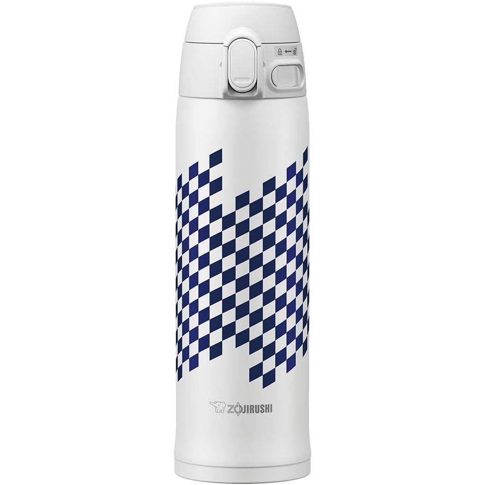 imageZojirushi SMTAE48WZ Stainless Steel Vacuum Insulated Mug 16Ounce Ichimatsu WhiteIchimatsu White