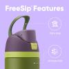 Owala Wicked FreeSip Insulated Stainless Steel Water Bottle with Straw for Sports and Travel, BPA-Free Sports Water Bottle, 32 oz, Elphaba (Green)(Hulk)