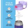 THERMOS FUNTAINER 12 Ounce Stainless Steel Vacuum Insulated Kids Straw Bottle, Blue(Cool Caticorns)