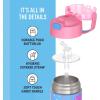 THERMOS FUNTAINER 12 Ounce Stainless Steel Vacuum Insulated Kids Straw Bottle, Blue(Rainbow Dreams)