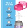THERMOS FUNTAINER Water Bottle with Straw – 12 Ounce – Kids Stainless Steel Vacuum Insulated Water Bottle with Lid, Bluey(Gabby’s Dollhouse)