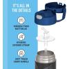 THERMOS FUNTAINER Water Bottle with Straw – 12 Ounce – Kids Stainless Steel Vacuum Insulated Water Bottle with Lid, Bluey(Lightyear)