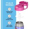 THERMOS FUNTAINER Water Bottle with Straw – 12 Ounce – Kids Stainless Steel Vacuum Insulated Water Bottle with Lid, Bluey(Little Mermaid)