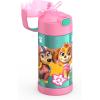 THERMOS FUNTAINER Water Bottle with Straw – 12 Ounce – Kids Stainless Steel Vacuum Insulated Water Bottle with Lid, Bluey(Paw Patrol Girl)