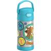 THERMOS FUNTAINER Water Bottle with Straw – 12 Ounce – Kids Stainless Steel Vacuum Insulated Water Bottle with Lid, Bluey(Scooby-Doo)