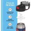 THERMOS FUNTAINER Water Bottle with Straw – 12 Ounce – Kids Stainless Steel Vacuum Insulated Water Bottle with Lid, Bluey(Spider-Man)