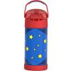 THERMOS FUNTAINER Water Bottle with Straw – 12 Ounce – Kids Stainless Steel Vacuum Insulated Water Bottle with Lid, Bluey(Superman)