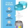 THERMOS FUNTAINER Water Bottle with Straw – 12 Ounce – Kids Stainless Steel Vacuum Insulated Water Bottle with Lid, Bluey(Trolls 3 Movie)