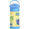 THERMOS FUNTAINER Water Bottle with Straw – 12 Ounce – Kids Stainless Steel Vacuum Insulated Water Bottle with Lid, Bluey(Zootopia 2)