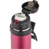 Zojirushi SM-QHE60GK, Flip-and-Go Stainless Mug, 20-Ounce, Teal(Hibiscus Red)