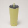 Zojirushi SX-HA89H-VM Stainless Tumbler with Straw 30 ounces Mauve Purple(Citron Yellow)