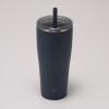 Zojirushi SX-HA89H-VM Stainless Tumbler with Straw 30 ounces Mauve Purple(Navy Blue)