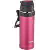 Zojirushi SM-QHE60GK, Flip-and-Go Stainless Mug, 20-Ounce, Teal(Hibiscus Red)