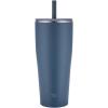 Zojirushi SX-HA89H-VM Stainless Tumbler with Straw 30 ounces Mauve Purple(Navy Blue)