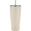 Zojirushi SX-HA89H-VM Stainless Tumbler with Straw 30 ounces Mauve Purple(Sand Beige)