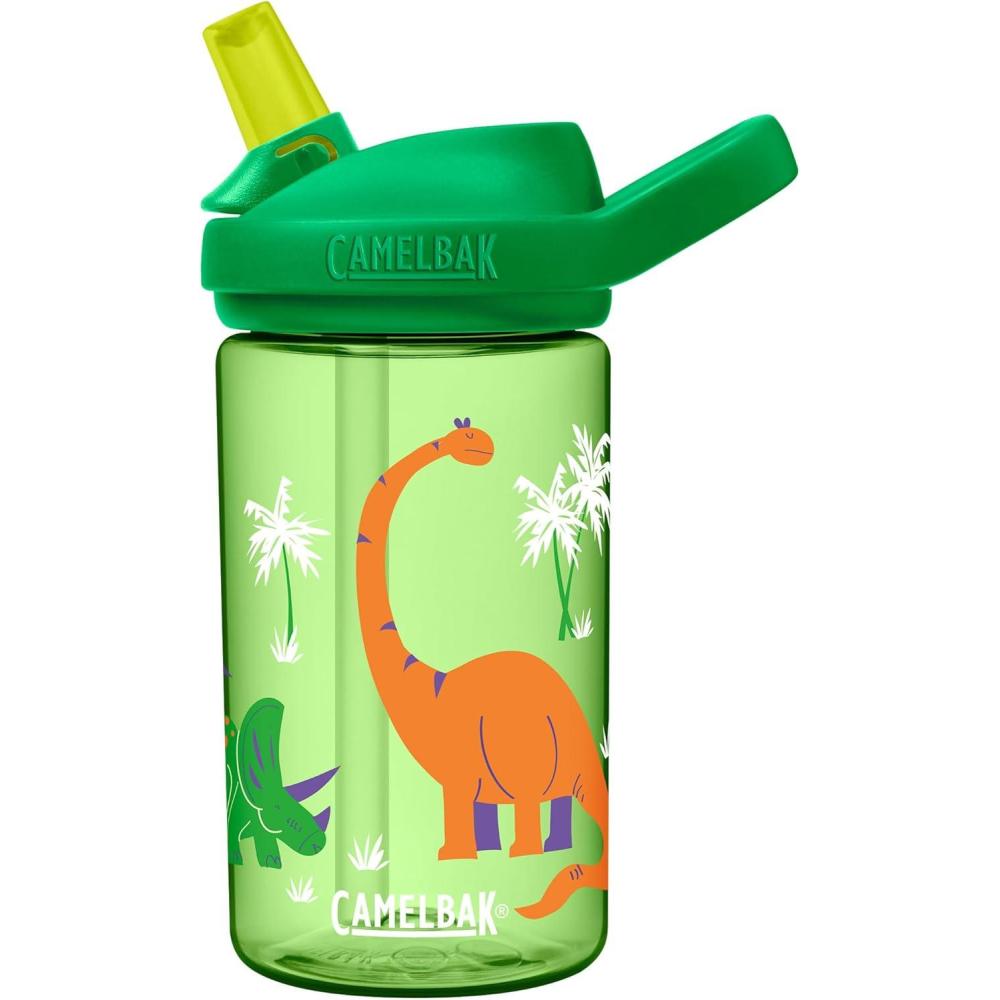 imageCamelBak Eddy Kids Bite Valve Straw Tritan Renew Water BottleDinosaur Island