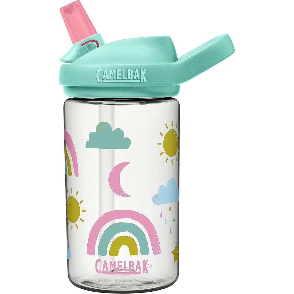 imageCamelBak Eddy Kids Bite Valve Straw Tritan Renew Water BottleRazzle Rainbows
