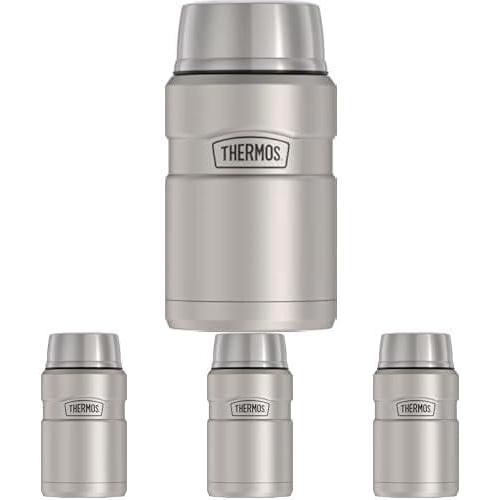 imageTHERMOS Stainless King VacuumInsulated Food Jar with Spoon 16 Ounce Midnight Bluestainlesssteel