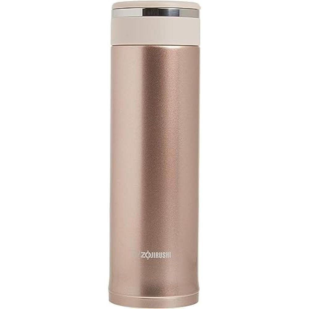 imageZojirushi Stainless Steel Travel Mug with Tea Leaf Filter 16Ounce046Liter Deep BluePink Champagne