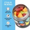 THERMOS FUNTAINER Insulated Food Jar, 10 Ounce, Kid Friendly Food Jar with Foldable Spoon, Pink(POKEMON)