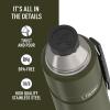 THERMOS Stainless King Vacuum-Insulated Beverage Bottle, 40 Ounce, Midnight Blue(Army Green)