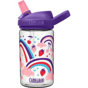 CamelBak Eddy+ Kids Bite Valve Straw Tritan Renew Water Bottle(Berry Rainbow)